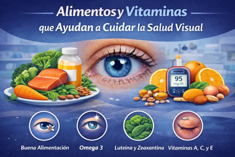 Alimentos y vitaminas que ayudan a mejorar la salud de los ojos