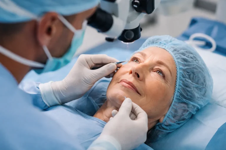 persona operandose de cataratas